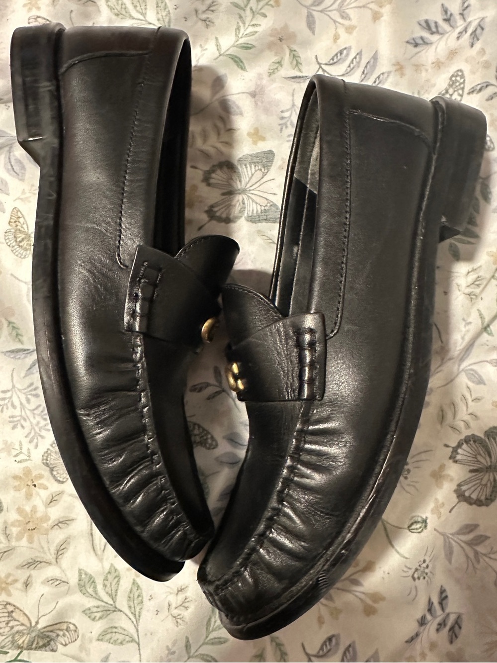 Coach Jolene Scultped "C" Tailored Moc Loafer Flats 7.5 - Picture 6 of 9
